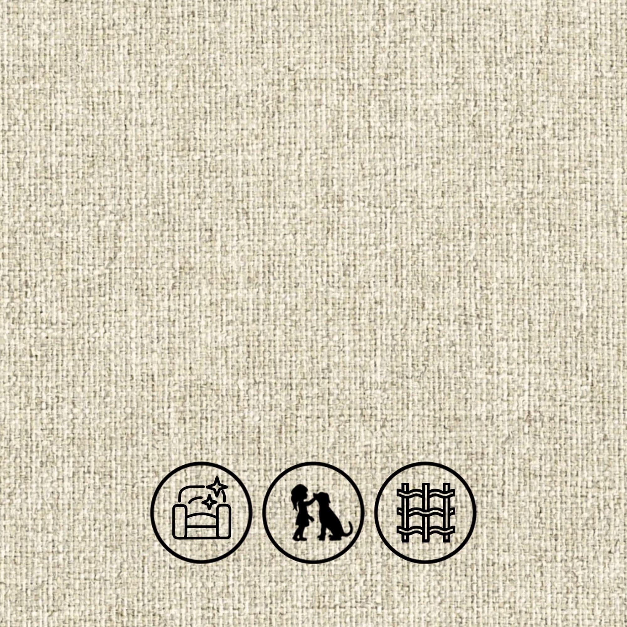 <b>Soft Handle Faux Linen</b><p>

<p>EasyCare, Family Friendly, Durable<p>

<b>Composition</b>: 100% Polyester<p>

Catania is a soft-touch faux linen with a classic flat weave. Machine washable and durable, it’s perfect for busy homes, combining practical performance with natural-looking texture for effortless everyday style.<p>